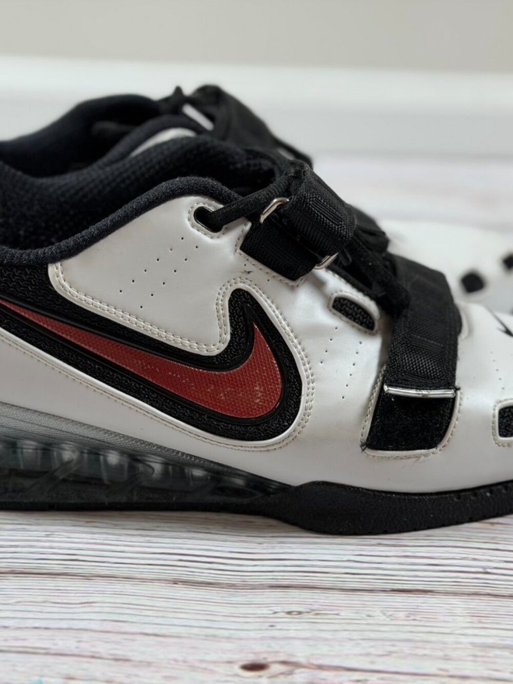 Nike Romaleos 2 Weightlifting Shoes White Black Red Men’s Size 13 - Picture 7 of 10